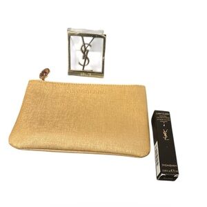 Yves Saint Laurent 2 piece and Ipsy zippered pouch